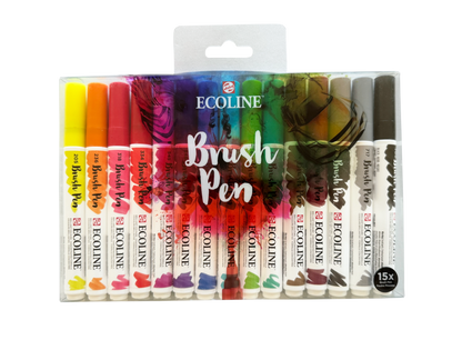 Aquarell Brushpens - 15 Farben